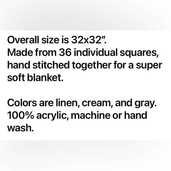 SOLD Handcrafted Baby Blanket - Picture 2 of 6